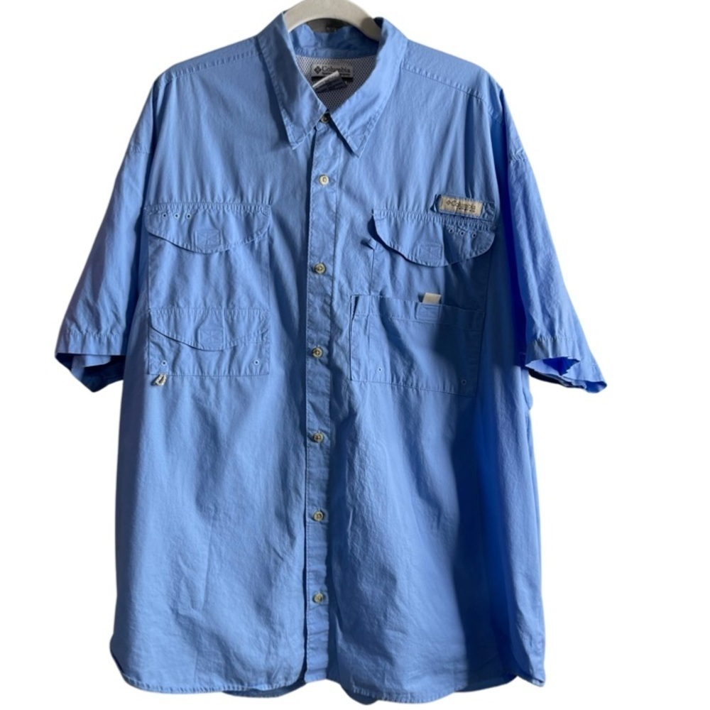 Columbia PFG vented fishing/ hiking short sleeve shirt. Men size XL
